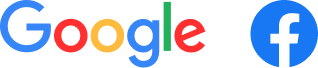 google logo facebook logo